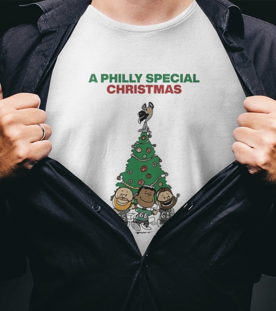 A Philly Special Christmas Philadelphia Eagles Tree T-Shirt