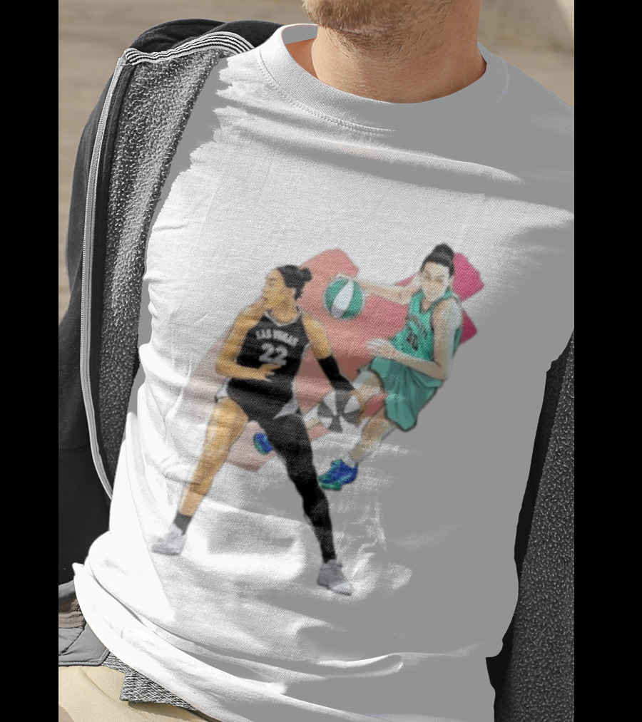 Las Vegas A'ja Wilson 22 And Brooklyn Breanna Stewart 30 T-Shirt