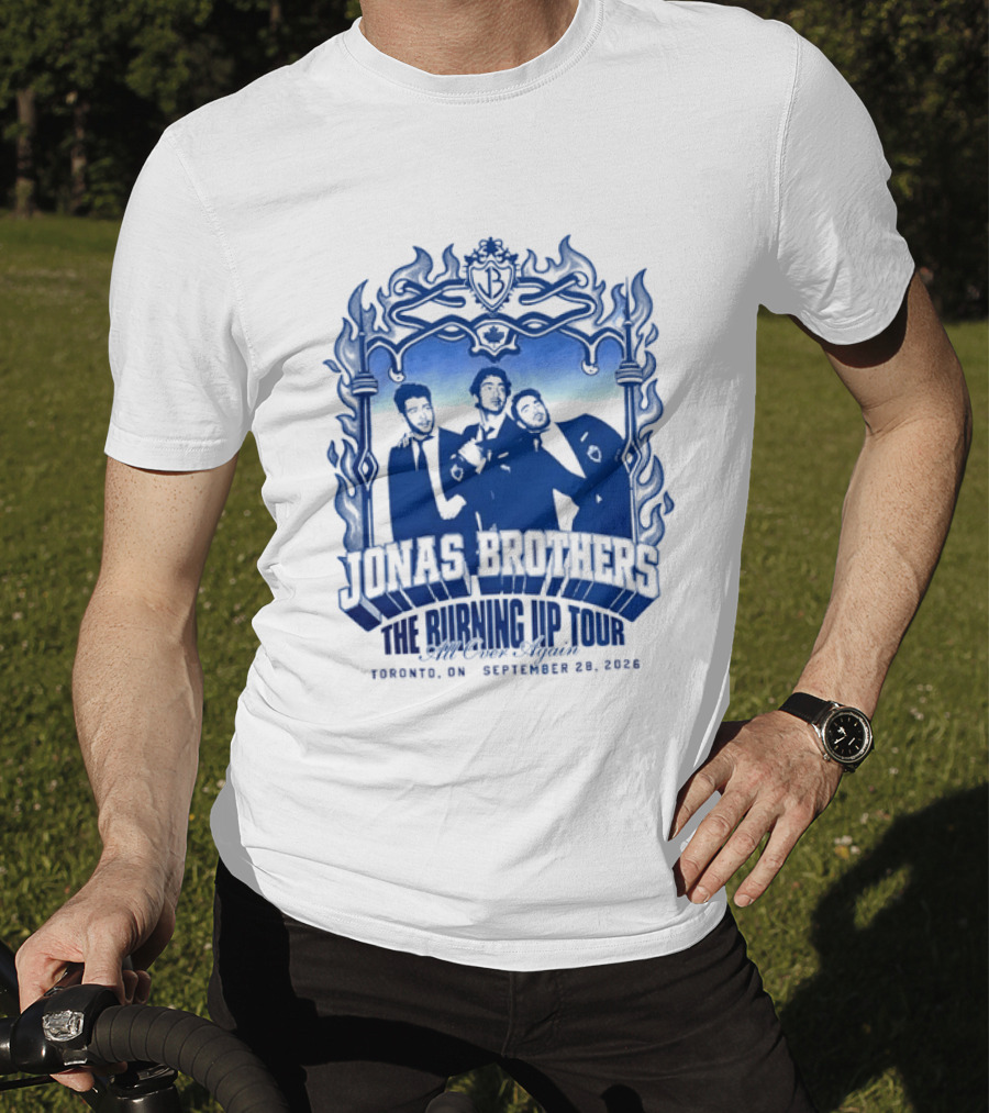 Jonas Brothers The Burning Up Tour All Over Again Toronto September 28 2026 T-Shirt