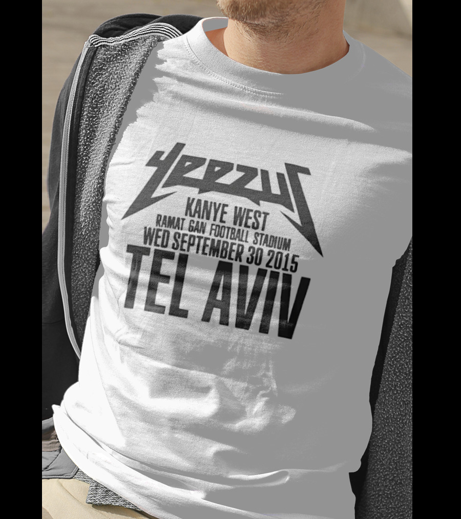 Yeezus Kanye West Ramat Gan Stadium September 30 2015 Tel Aviv T-Shirt