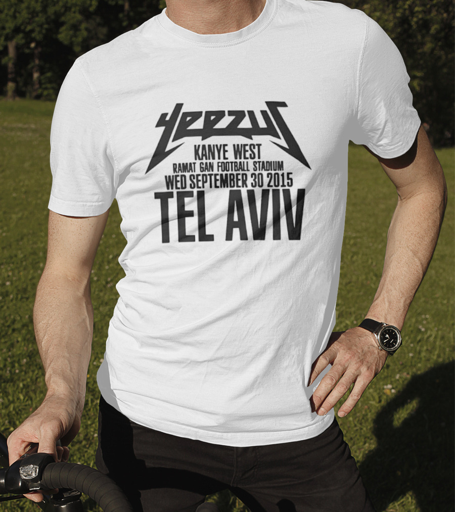 Yeezus Kanye West Ramat Gan Stadium September 30 2015 Tel Aviv T-Shirt