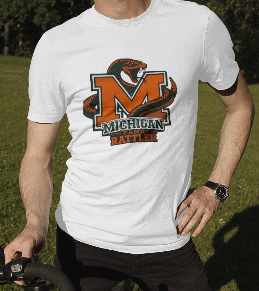 Michigan FAMU Rattler Snake M Rattlers T-Shirt