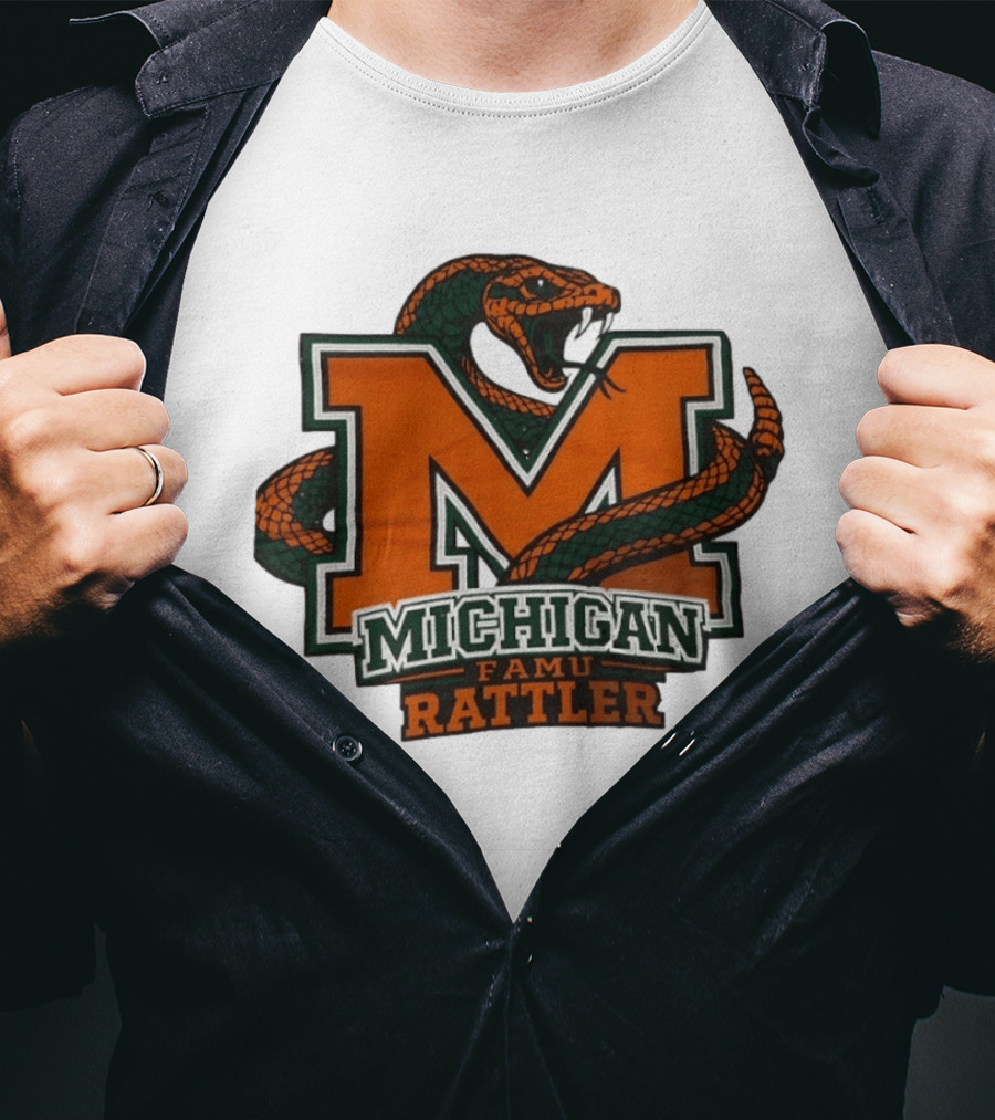 Michigan FAMU Rattler Snake M Rattlers T-Shirt