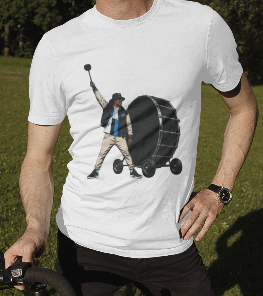Carolina Panthers Football Culture Supporter With Drum T-Shirt