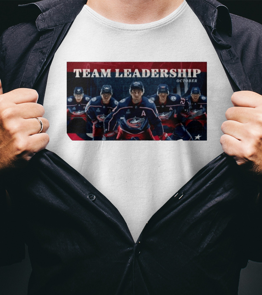 Columbus Blue Jackets NHL 2026 2027 Team Leadership October Alternate Captains T-Shirt