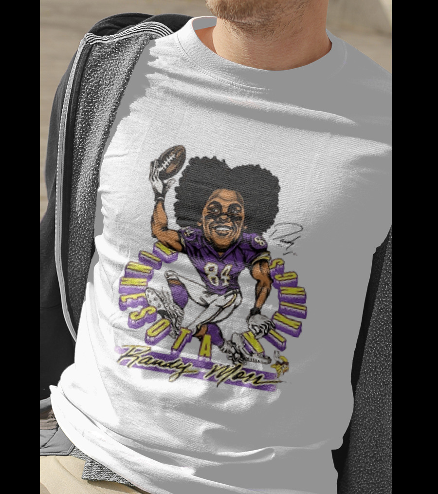 Minnesota Vikings Randy Moss Caricature Player 84 T-Shirt