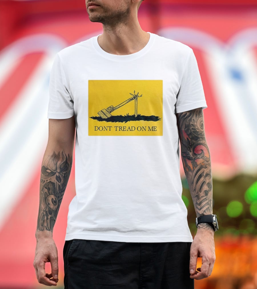 Destroyed Flock Camera Don't Tread On Me T-Shirt