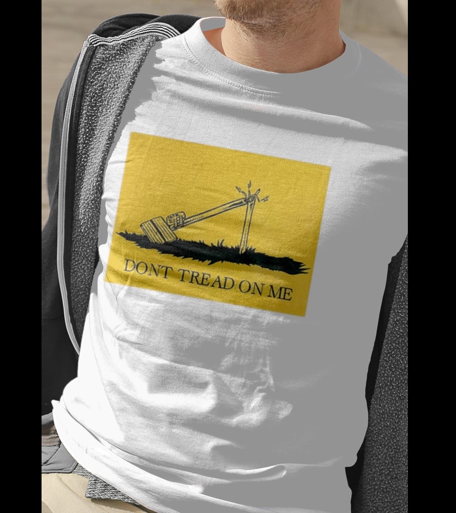 Destroyed Flock Camera Don't Tread On Me T-Shirt