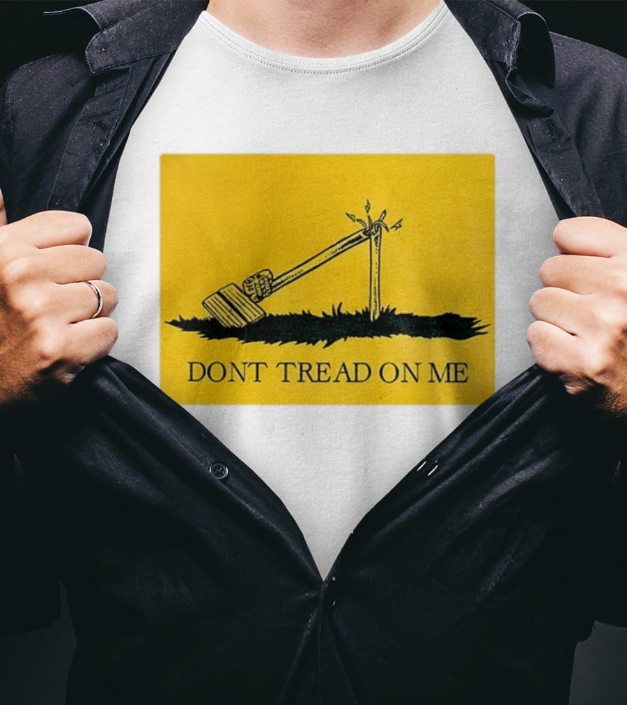 Destroyed Flock Camera Don't Tread On Me T-Shirt