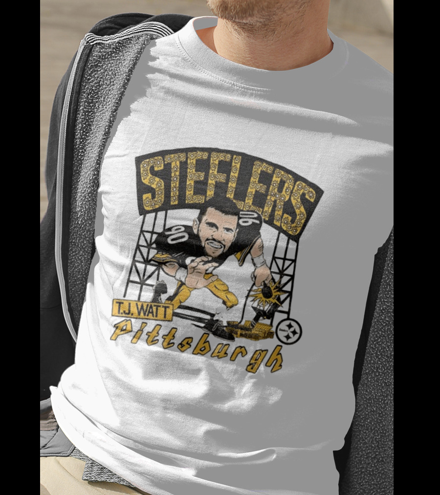 T.J. Watt Pittsburgh Steelers Player Caricature Steelers Pittsburgh T-Shirt