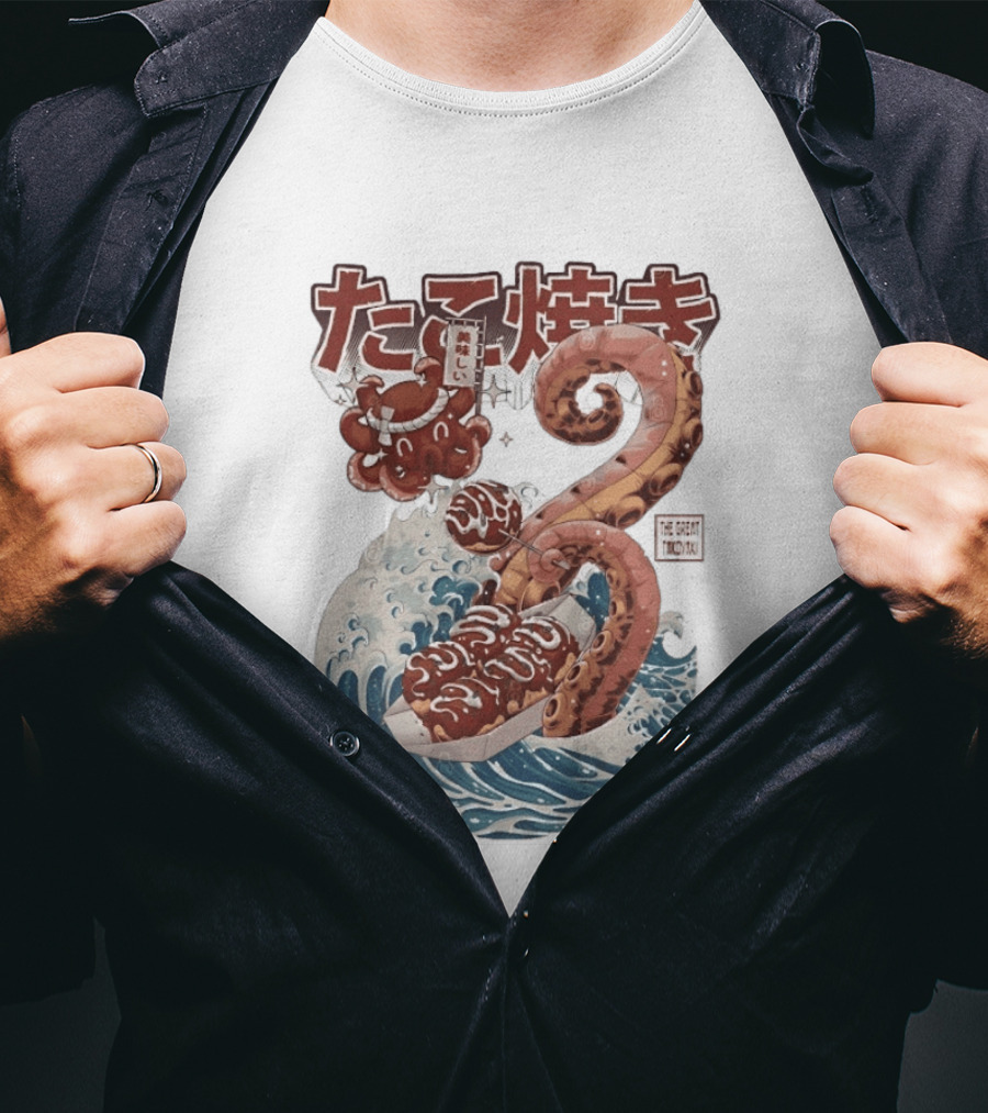 Takoyaki Japanese Street Food Octopus The Great TakoYaki T-Shirt