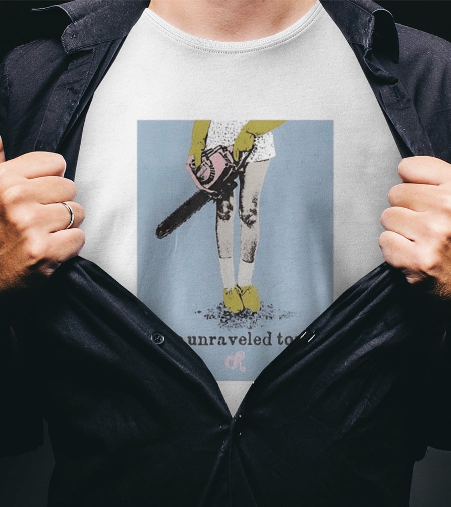 The Unraveled Tour Chainsaw Illustration OR OR Concert Music T-Shirt