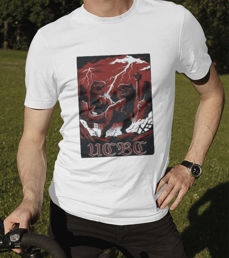 UCalgary UCBC Bhangra Rex Dinosaur City Destruction T-Shirt