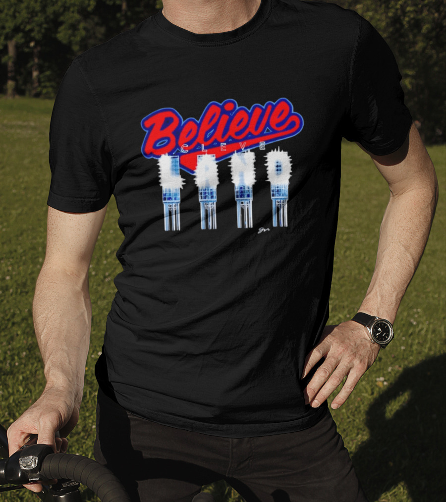 Believe Cleveland Ohio City Lights Sports T-Shirt