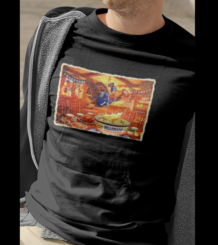 BillsMafia Thanksgiving Feast Turkey Touchdown Buffalo Bills Holiday Celebration T-Shirt