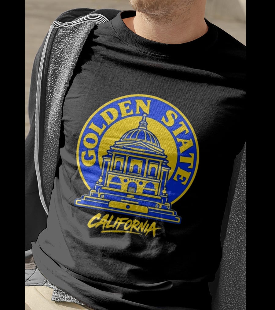 California Golden State Warriors Sportiqe Hometown Gold Blooded Pullover T-Shirt