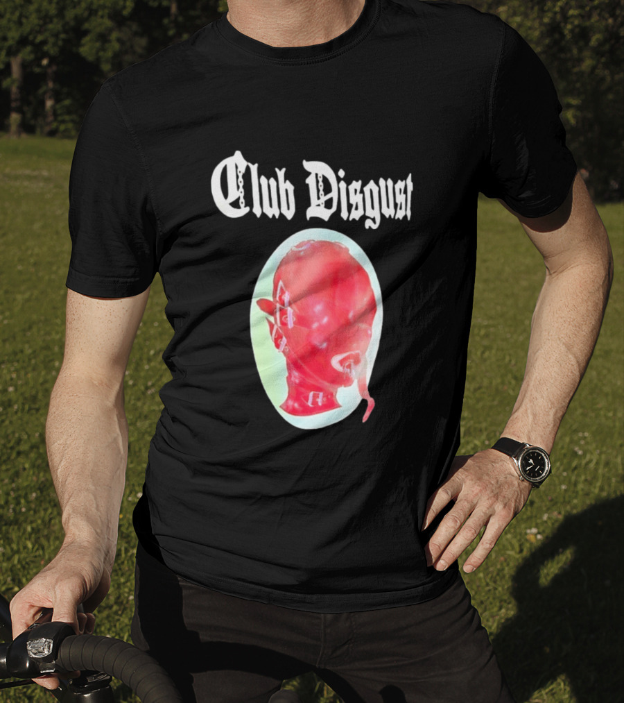 Club Disgust Red Mask Fetish Aesthetic Goth Fashion T-Shirt