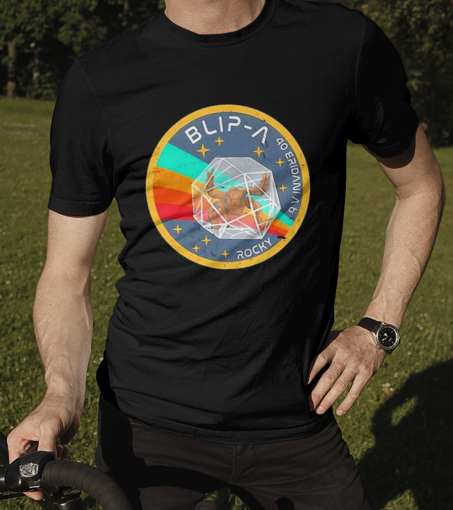 Blip A 40 Eridani A B Rocky Project Hail Mary Distressed Retro Astronaut T-Shirt