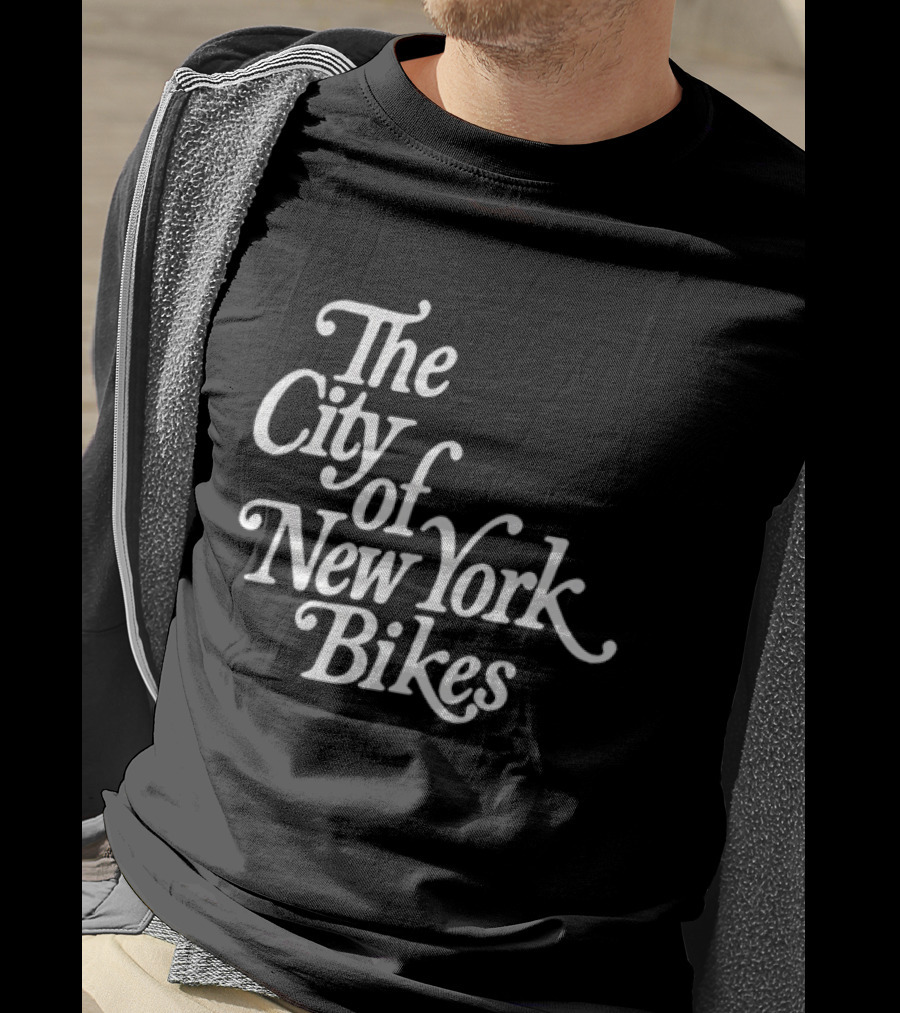 The City Of New York Bikes NYC Cycling Urban Bicycle Ride T-Shirt