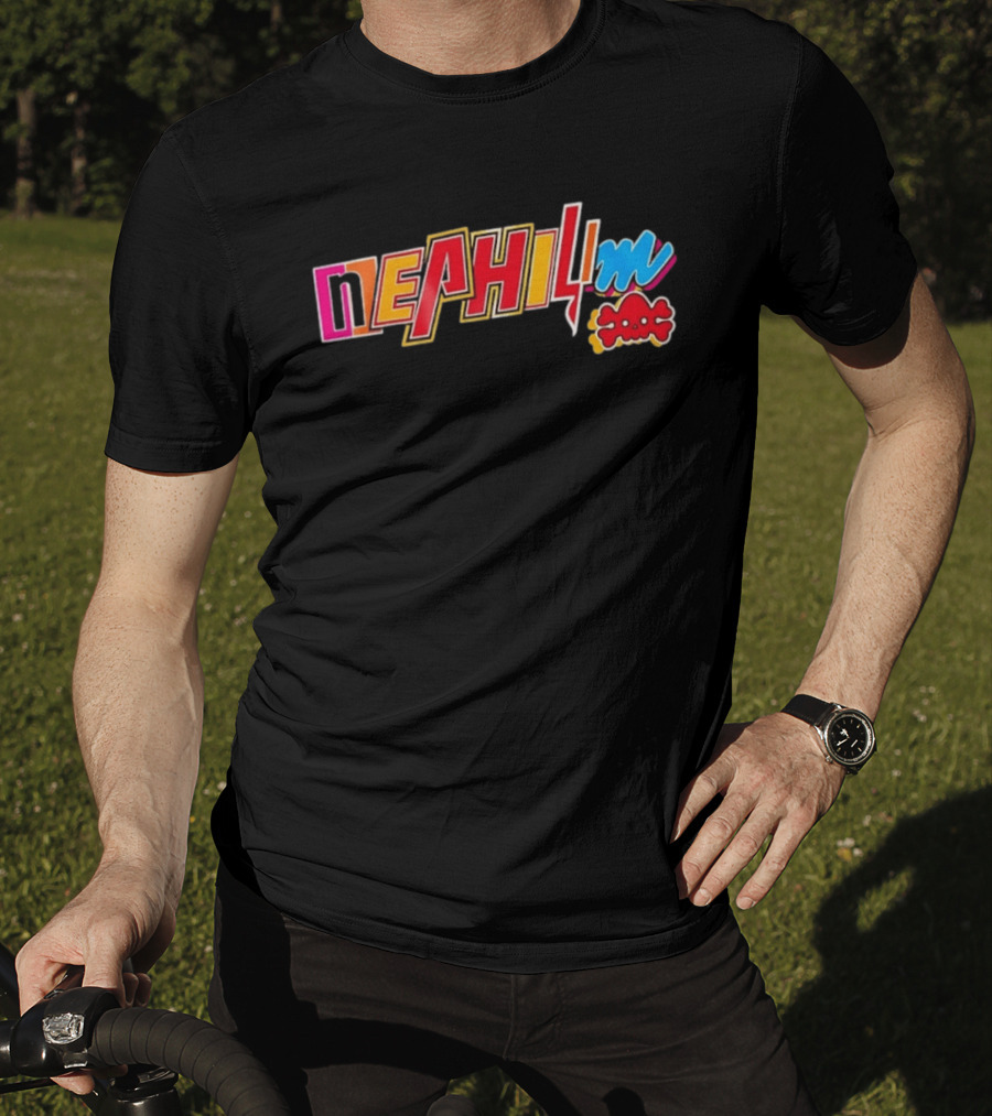 Nephilim Skull Gothic Occult Mythology Retro Bold Colorful T-Shirt