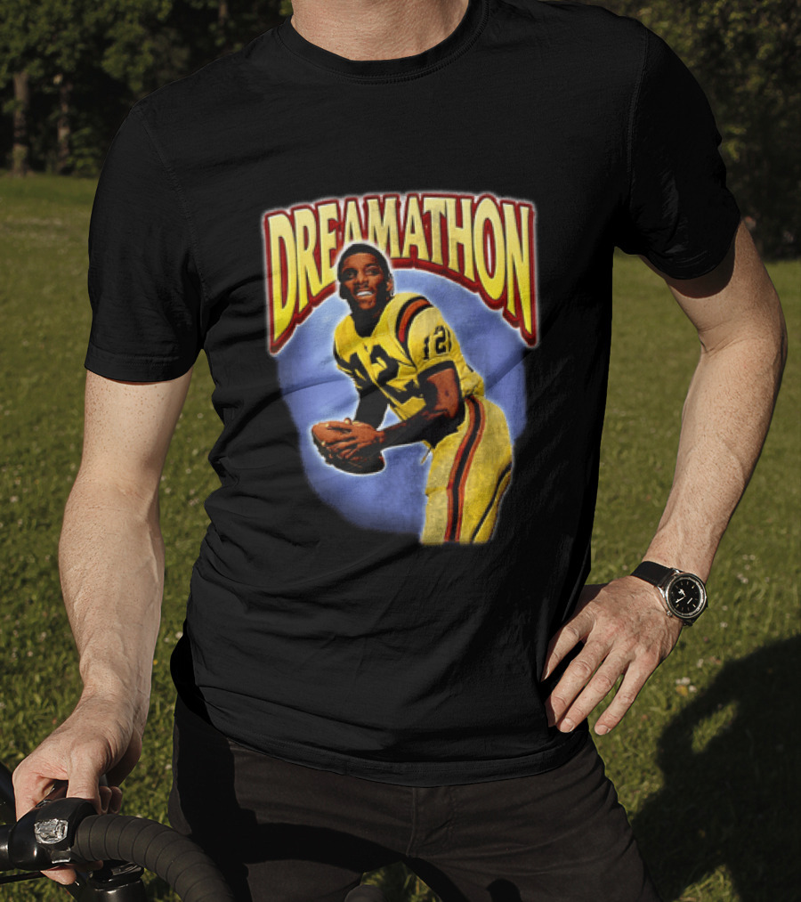 Doug Williams Dreamathon Black Knights 12 Throwing Football T-Shirt