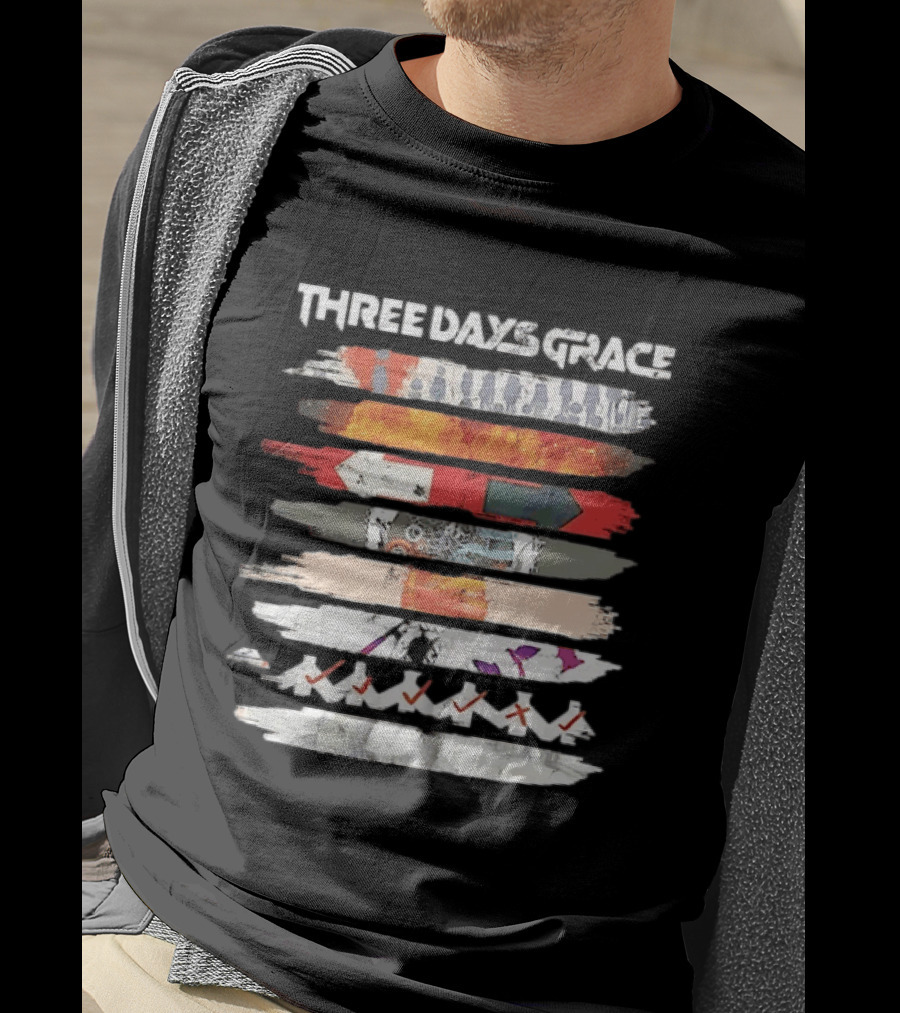 Three Days Grace Band Alternative Rock Iconic Visual T-Shirt