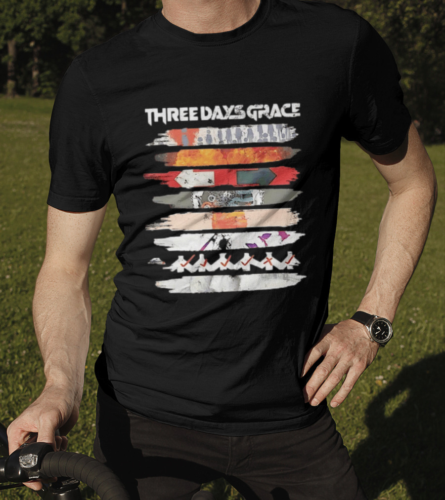 Three Days Grace Band Alternative Rock Iconic Visual T-Shirt