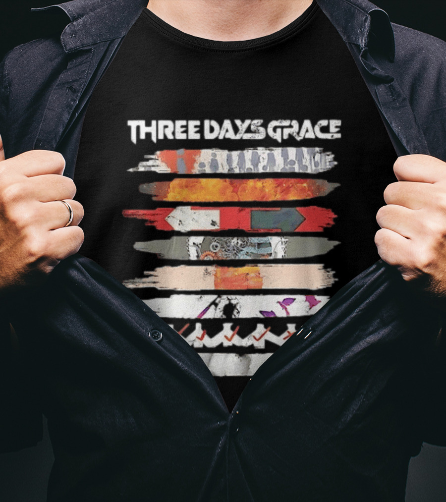 Three Days Grace Band Alternative Rock Iconic Visual T-Shirt