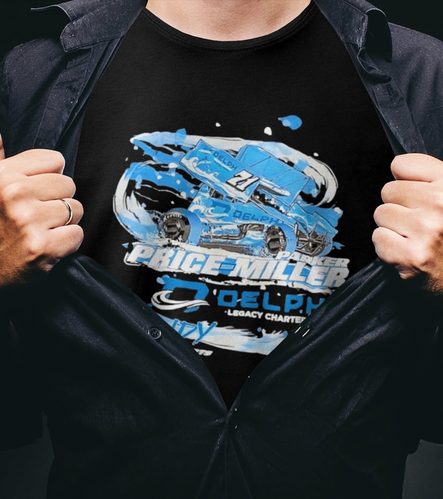 Parker Price Miller Delph Legacy Charters 21 Indy Race Parts Sprint Car T-Shirt