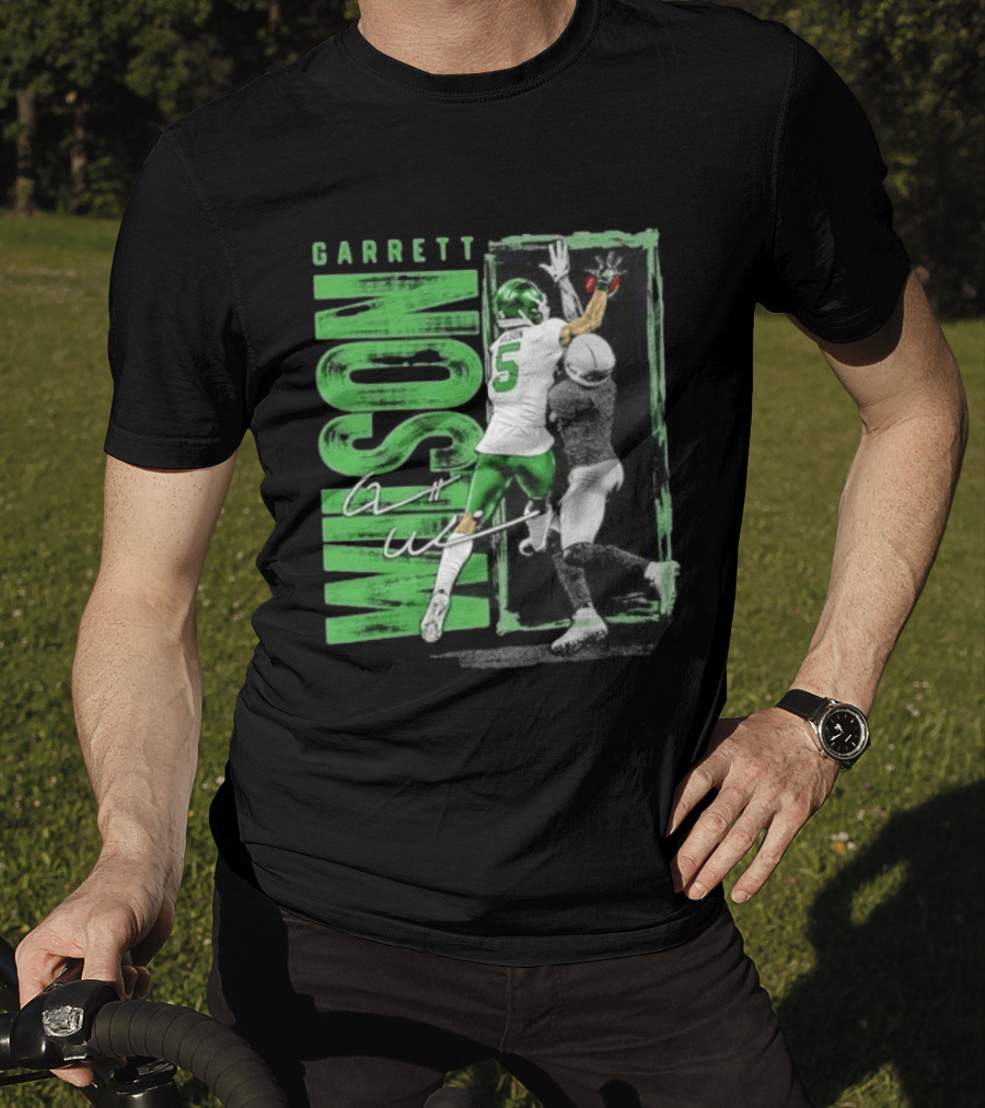Garrett Wilson New York Jets Football Duo 5 Autograph Wilson Player Image T-Shirt