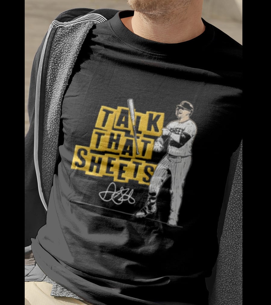 San Diego Padres Fernando Tatis Jr Talk That Sheets Baseball Player Batting Pose 23 T-Shirt