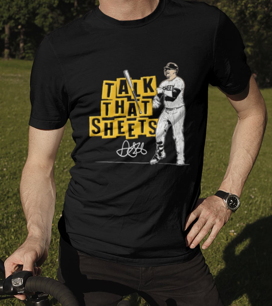 San Diego Padres Fernando Tatis Jr Talk That Sheets Baseball Player Batting Pose 23 T-Shirt