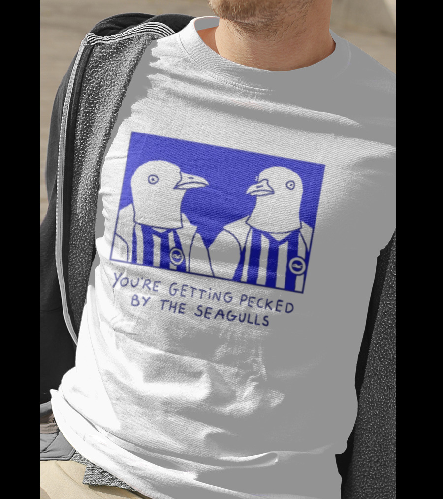 Brighton Hove Albion FC You're Getting Pecked By The Seagulls T-Shirt