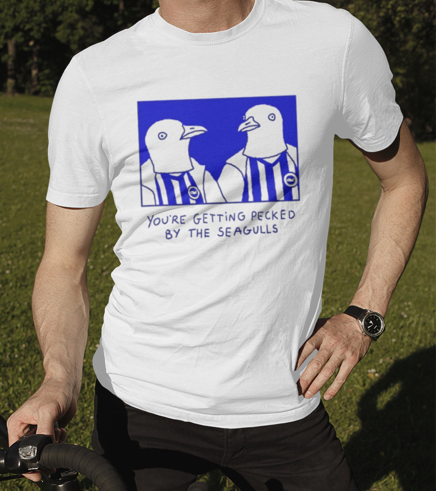 Brighton Hove Albion FC You're Getting Pecked By The Seagulls T-Shirt