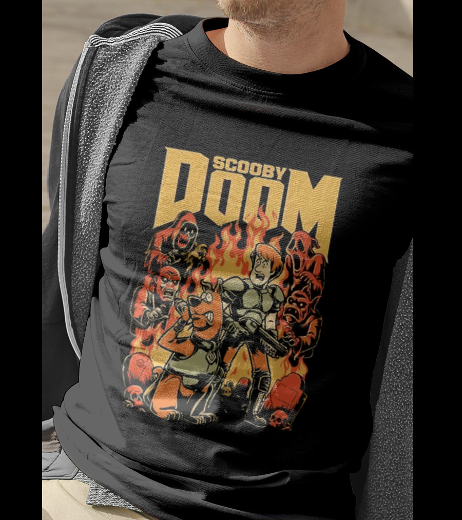 Scooby Doom Shaggy And Scooby Doo Fiery Adventure T-Shirt