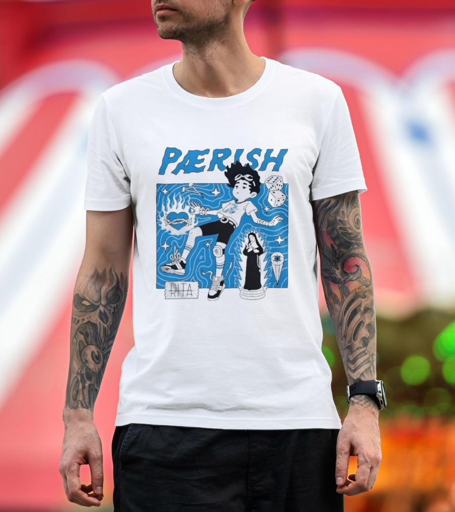 Paerish Escaping The Vapour Clouds Rita Dice Nun Statue T-Shirt
