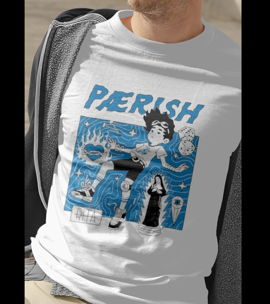 Paerish Escaping The Vapour Clouds Rita Dice Nun Statue T-Shirt