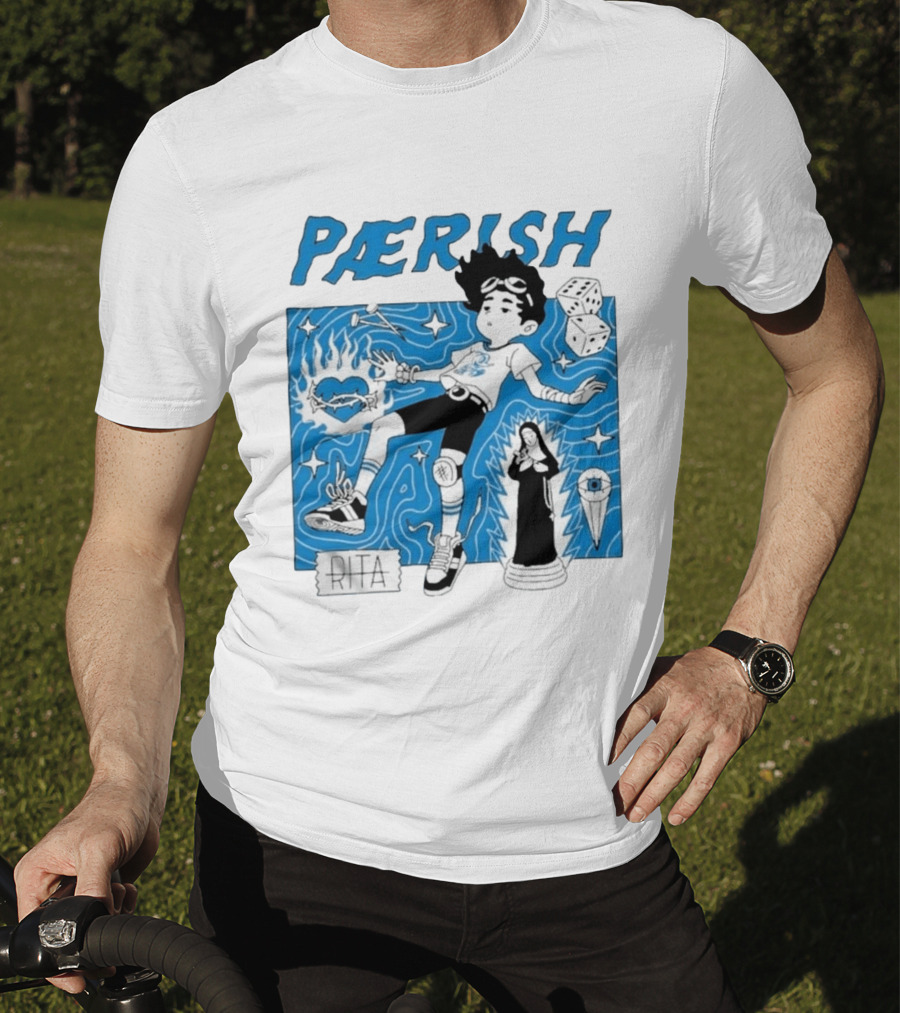 Paerish Escaping The Vapour Clouds Rita Dice Nun Statue T-Shirt