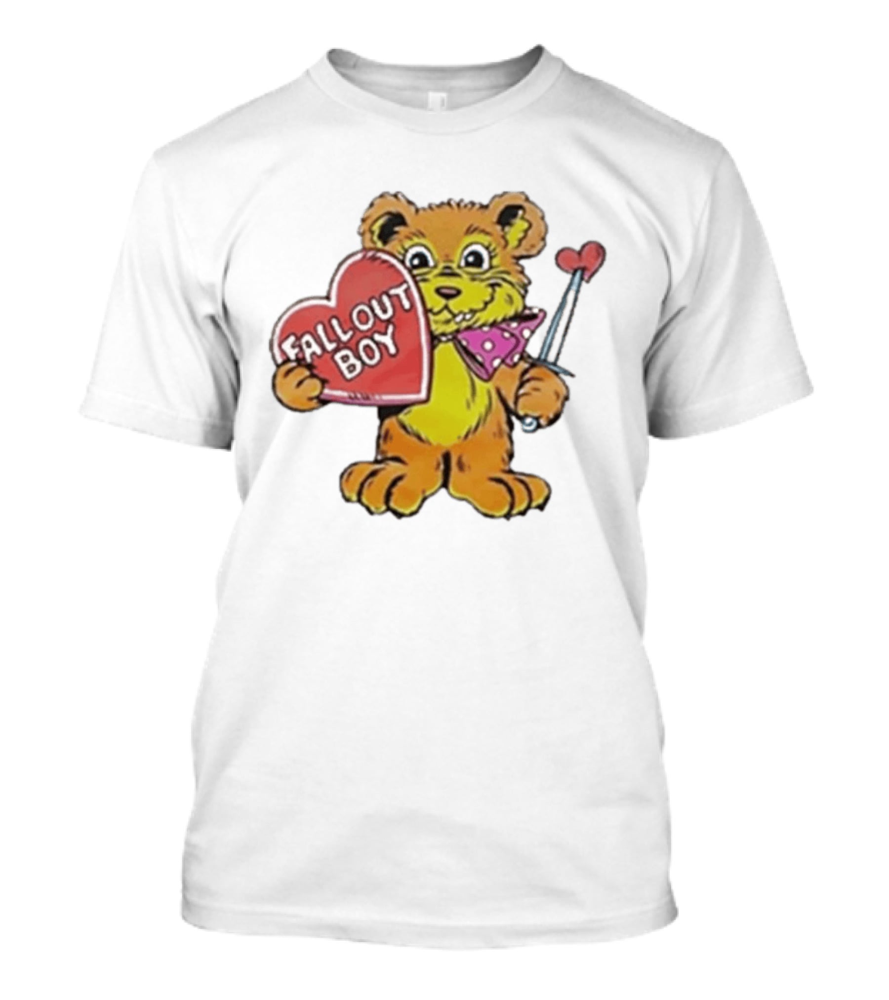 Fallout Boy Every Lover's Got A Little Dagger In Their Hand Bear Holding Heart T-Shirt
