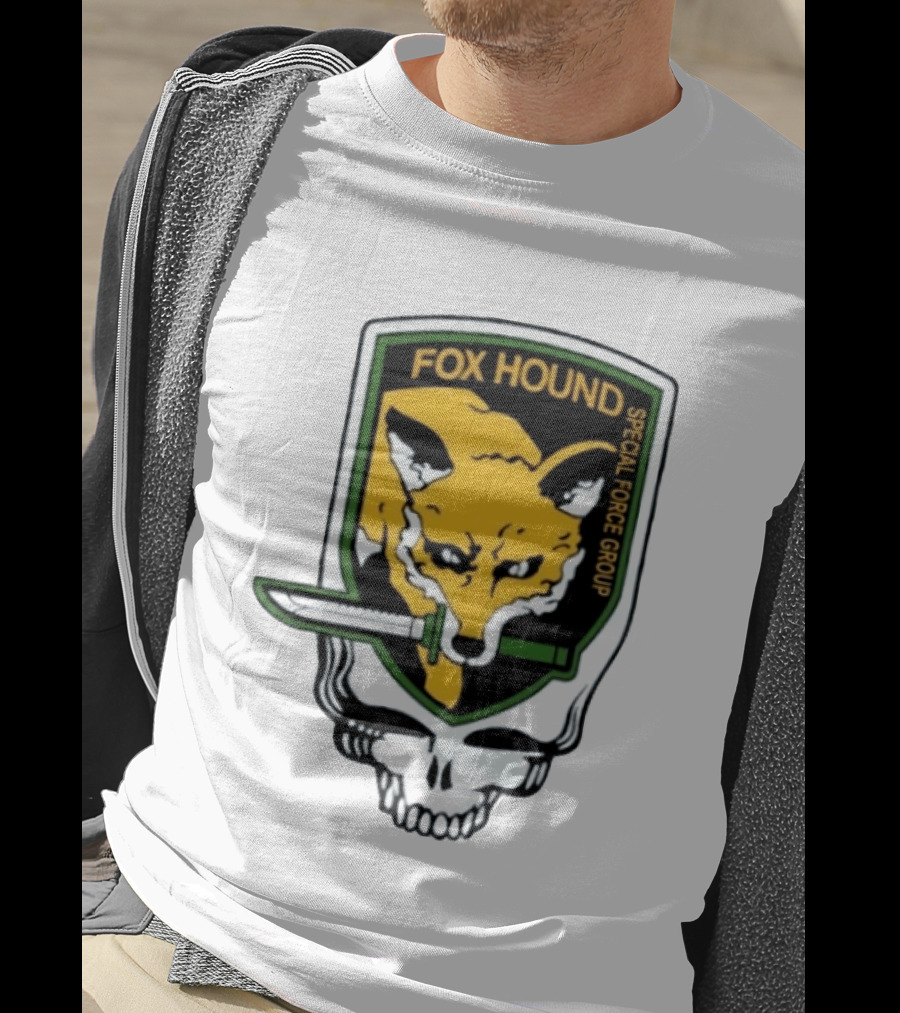Fox Hound Special Force Group Grateful Dead Steal Your Face Patch T-Shirt