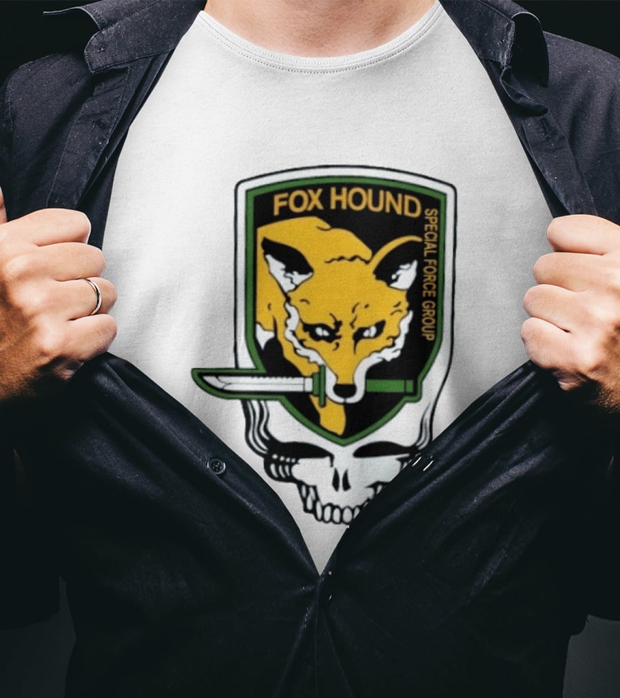 Fox Hound Special Force Group Grateful Dead Steal Your Face Patch T-Shirt