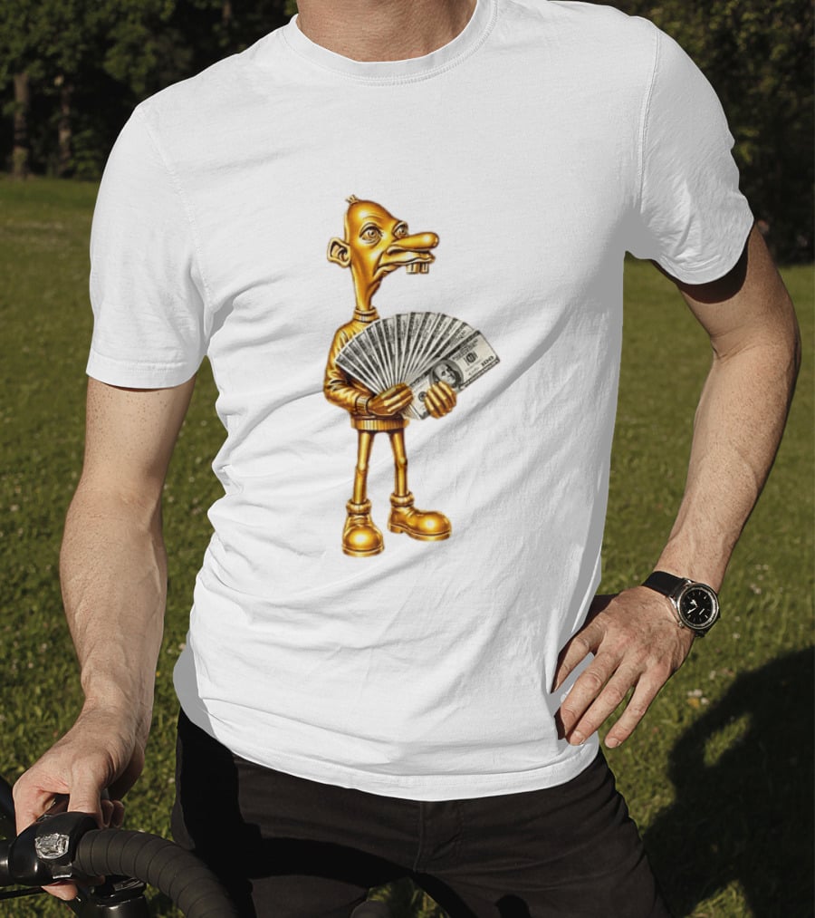 Greg Heffley Gold Money Meme With Cash Stack T-Shirt