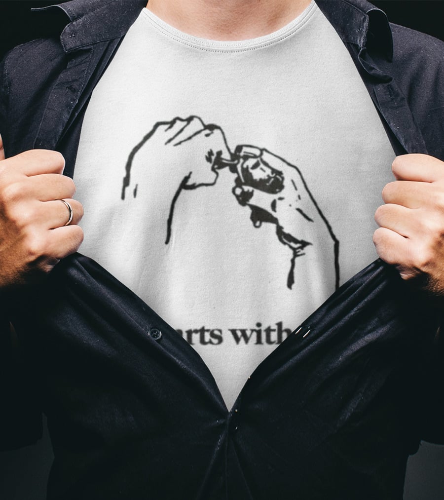 It Starts With You Grenade Activism Social Change Hands T-Shirt