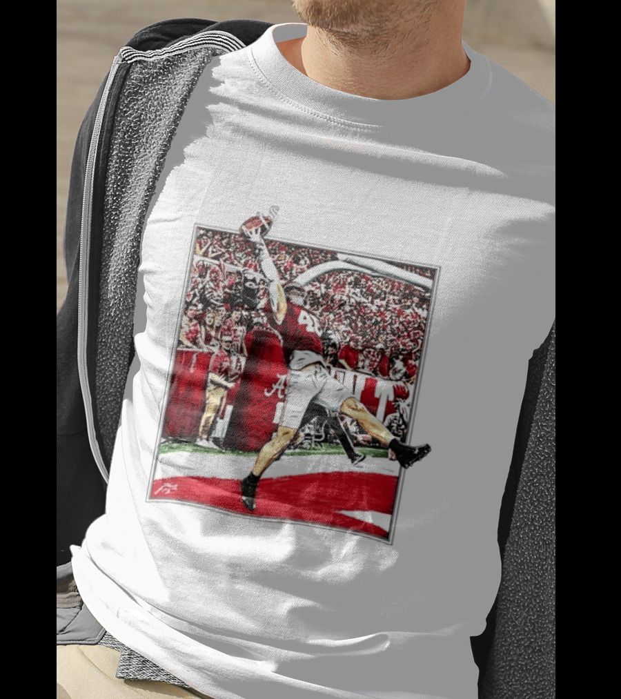 Josh Jacobs Alabama Football Touchdown Celebration T-Shirt