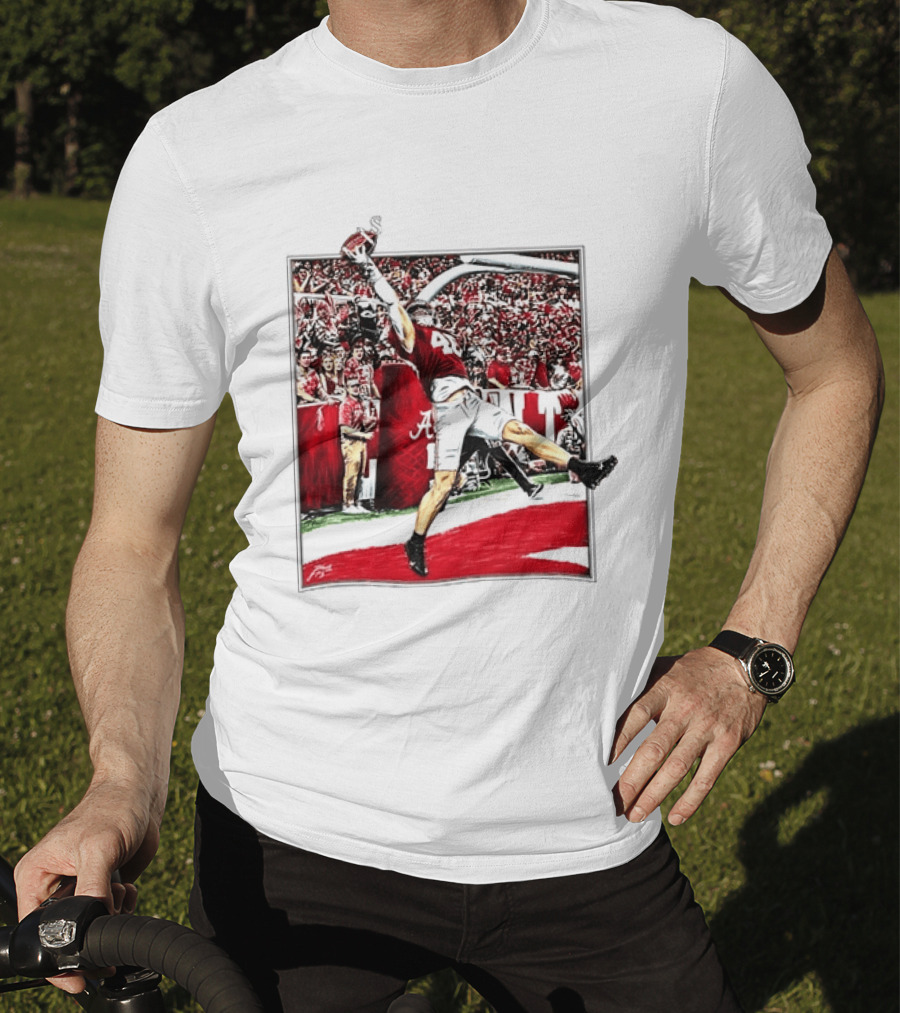 Josh Jacobs Alabama Football Touchdown Celebration T-Shirt