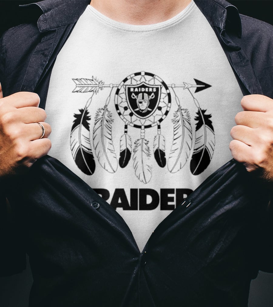 Las Vegas Raiders Dreamcatcher Feather NFL Fan Merchandise T-Shirt