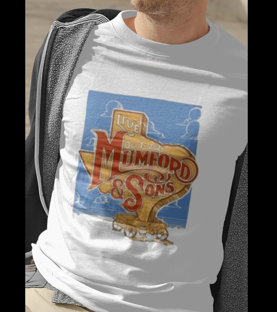 Mumford And Sons Live In The Woodlands Texas Oct 1 2026 T-Shirt