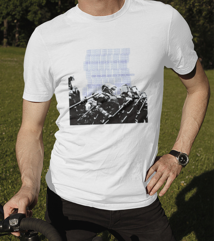 The Police Are Not Your Friend Protest Activism Text Riot Police Formation T-Shirt