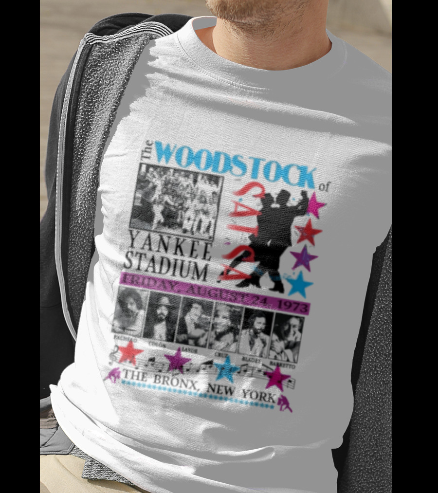 Woodstock Of Salsa Yankee Stadium August 24 1973 Pacheco Colón Lavoe Cruz Blades Barretto Bronx New York T-Shirt