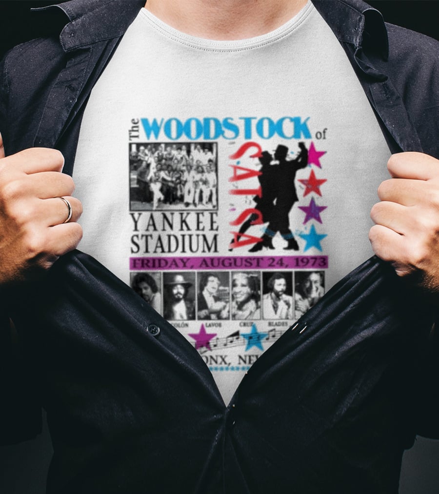 Woodstock Of Salsa Yankee Stadium August 24 1973 Pacheco Colón Lavoe Cruz Blades Barretto Bronx New York T-Shirt